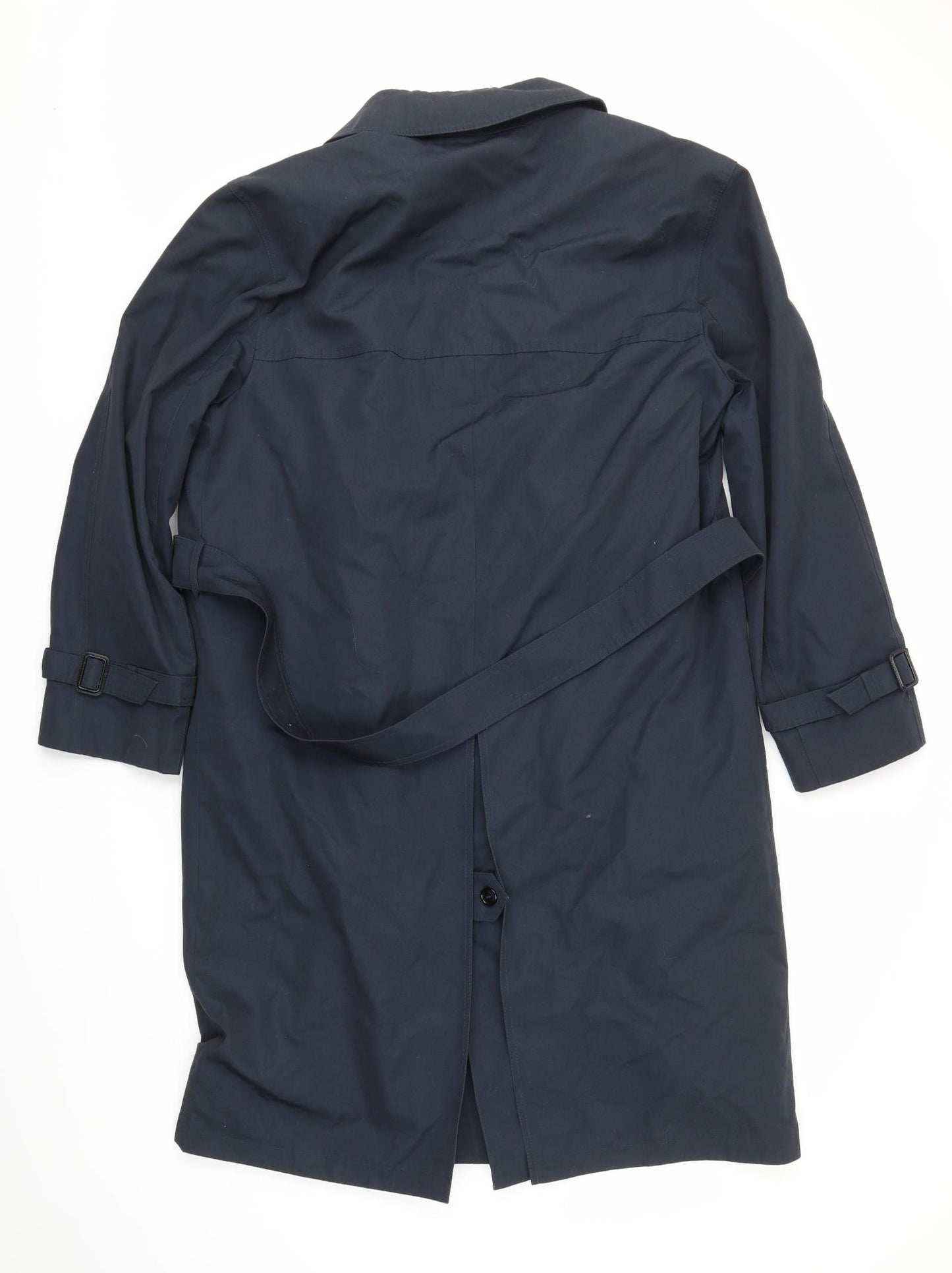 dunn&co Mens Blue   Trench Coat Coat Size XL