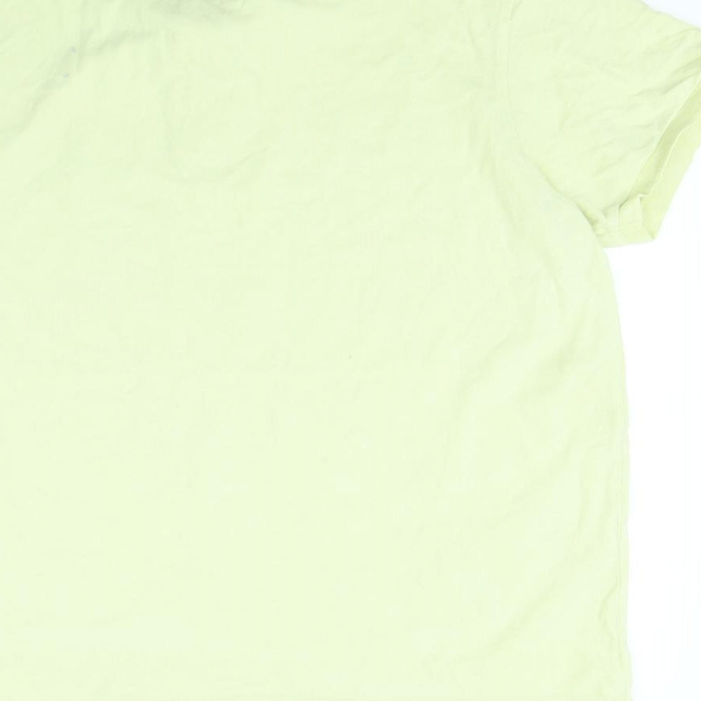 Pique Polo Mens Yellow    Polo Size 2XL