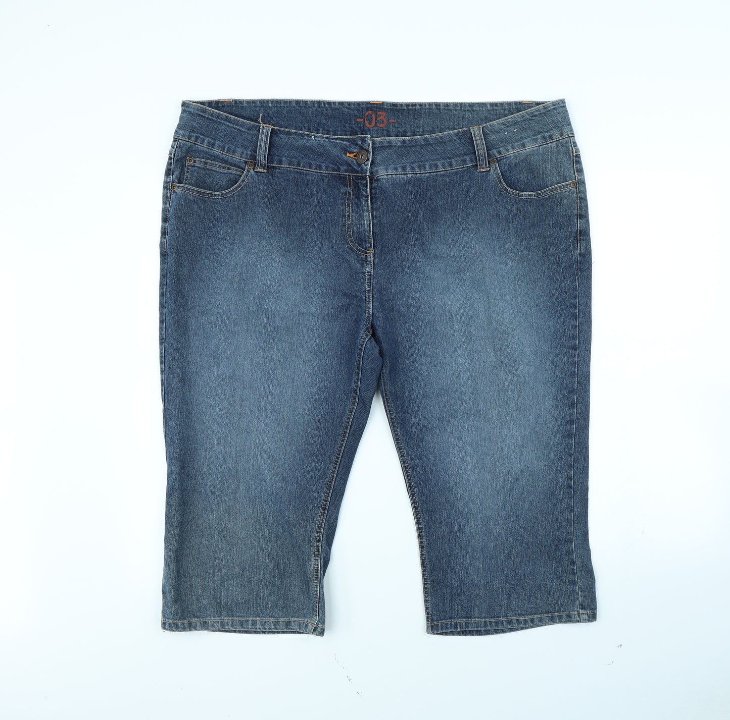 Dorothy Perkins Womens Blue   Mom Shorts Size 22