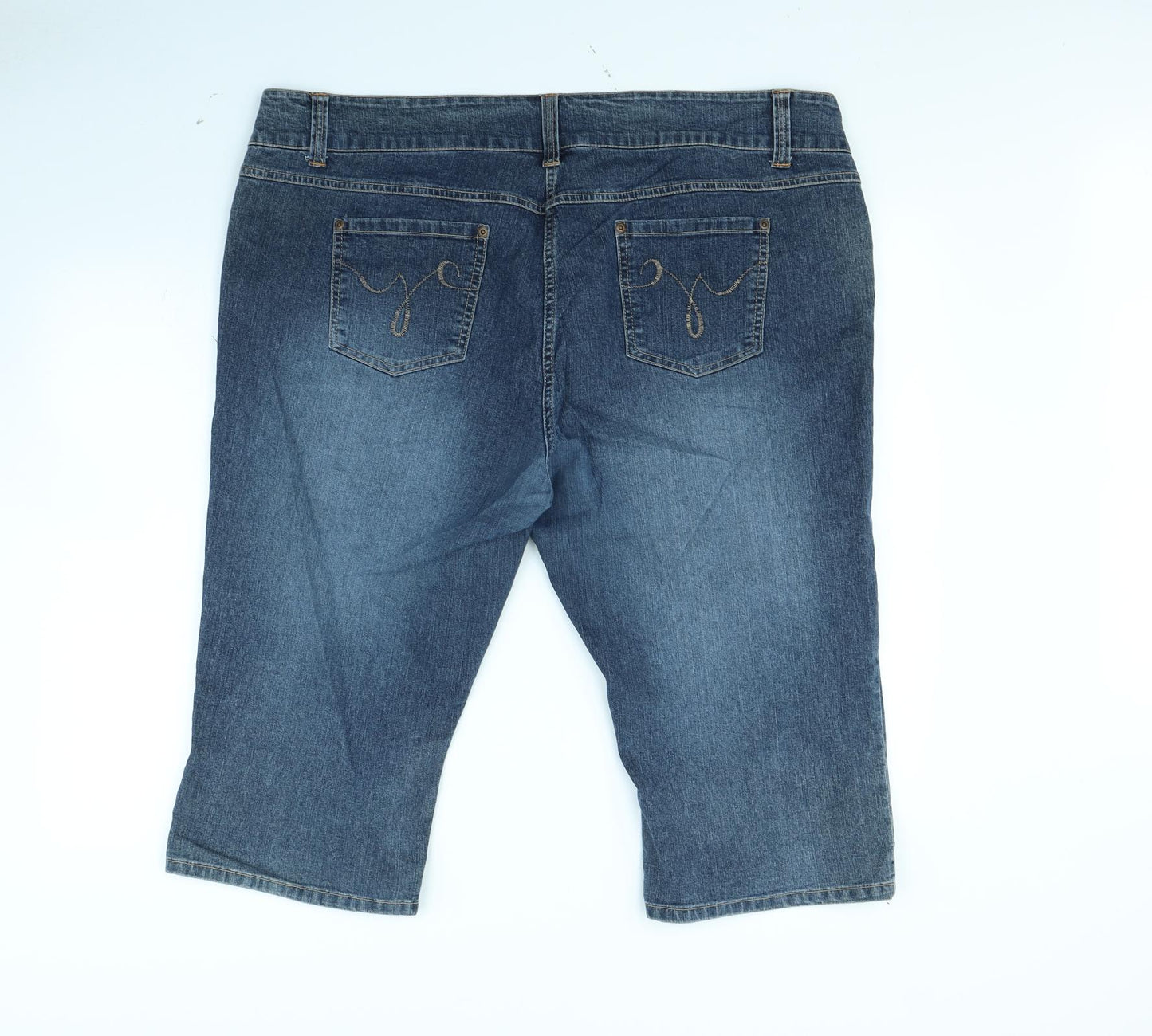 Dorothy Perkins Womens Blue   Mom Shorts Size 22