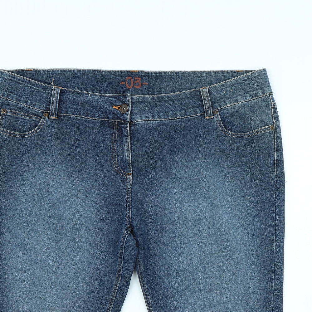 Dorothy Perkins Womens Blue   Mom Shorts Size 22