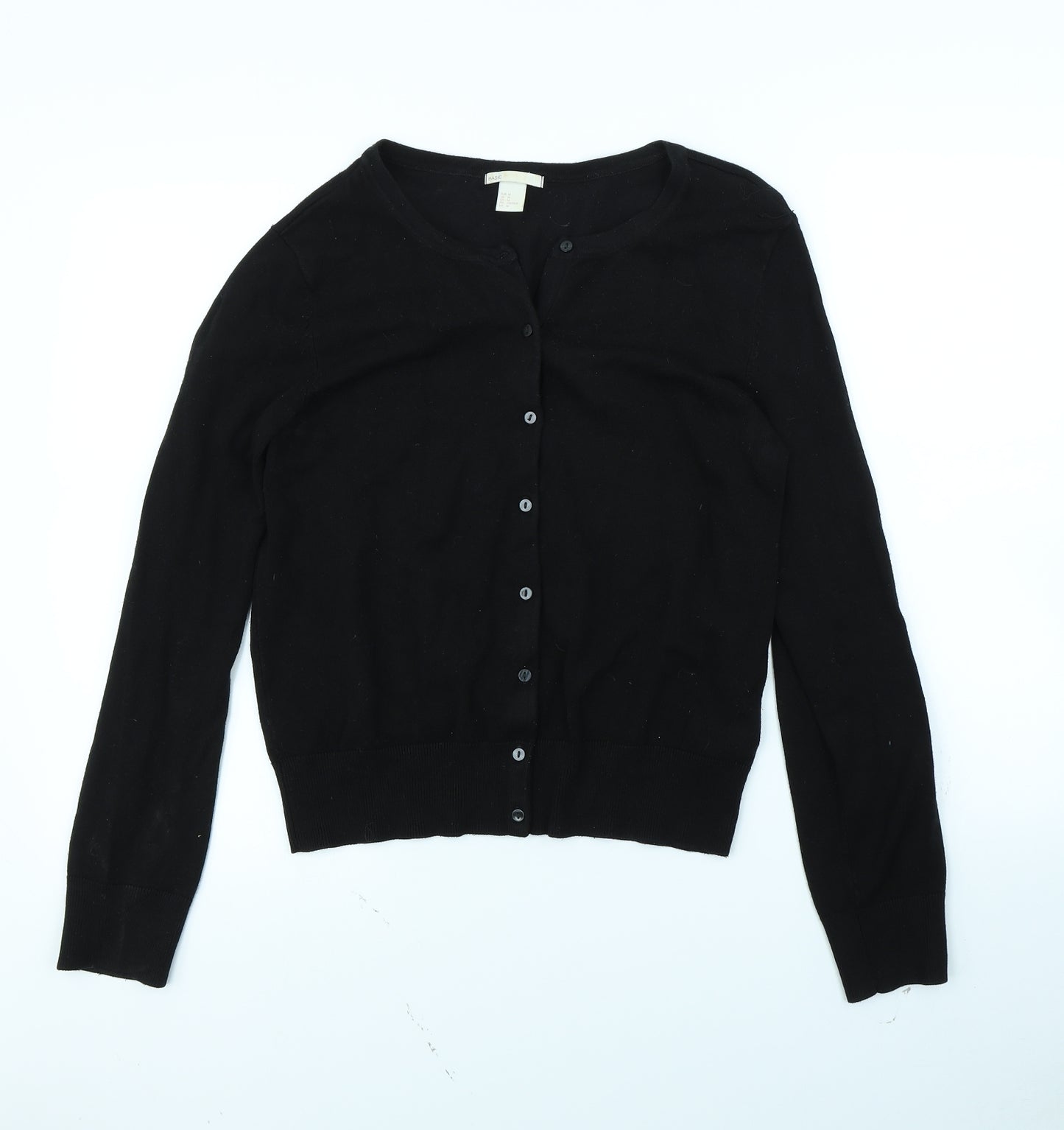 H&M Womens Black   Cape Jumper Size M