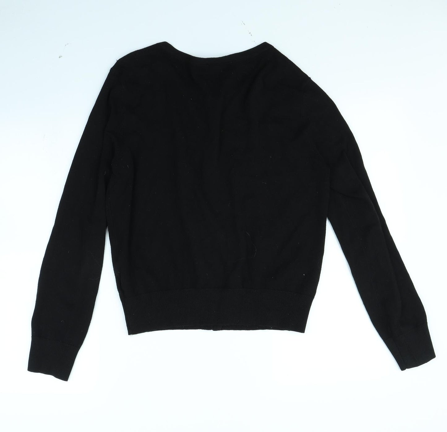 H&M Womens Black   Cape Jumper Size M