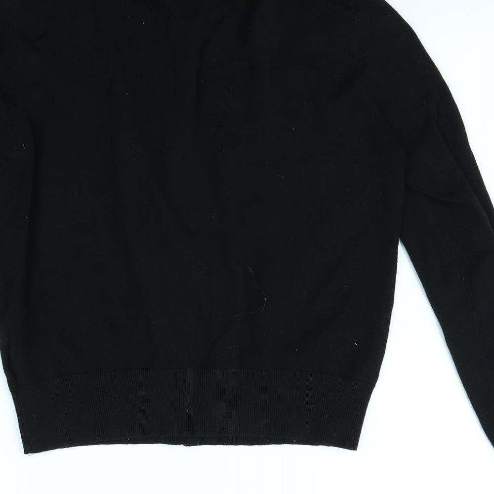 H&M Womens Black   Cape Jumper Size M