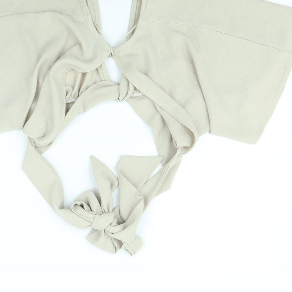 Edge Street Womens Beige   Basic Blouse Size 6