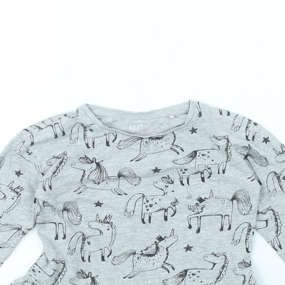 NEXT Girls Grey Spotted  Fit & Flare  Size 2 Years