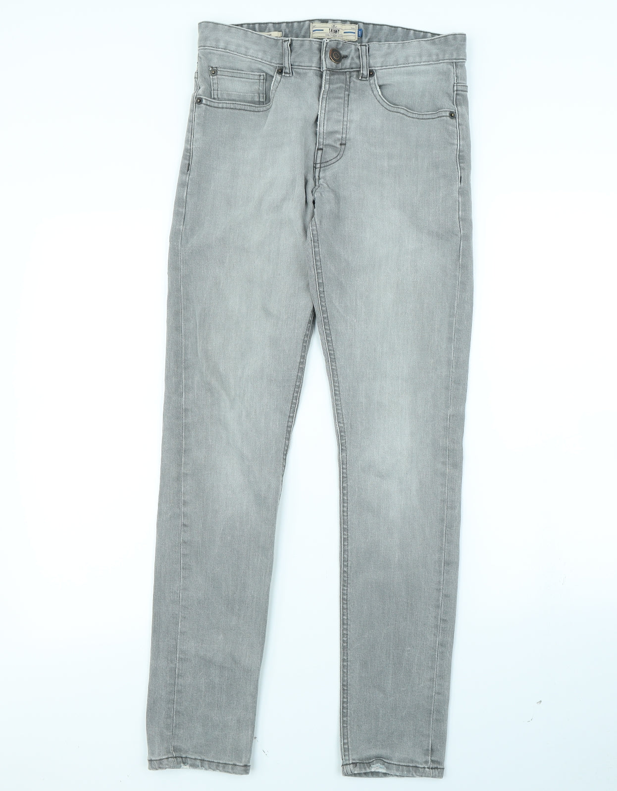 NEXT Mens Grey   Straight Jeans Size 28 L29 in