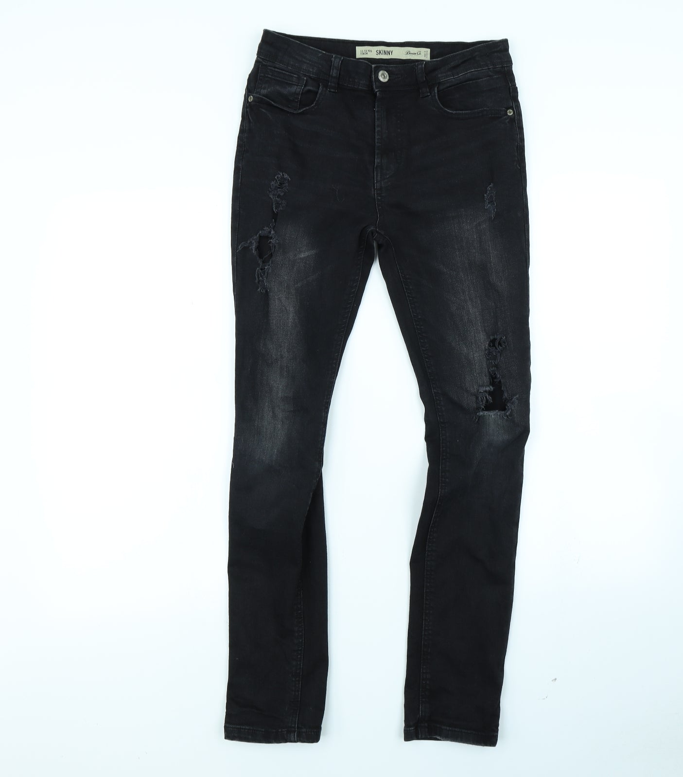 Denim & Co. Girls Black   Skinny Jeans Size 12 Years