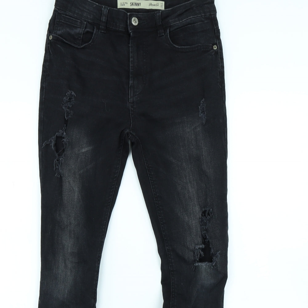 Denim & Co. Girls Black   Skinny Jeans Size 12 Years