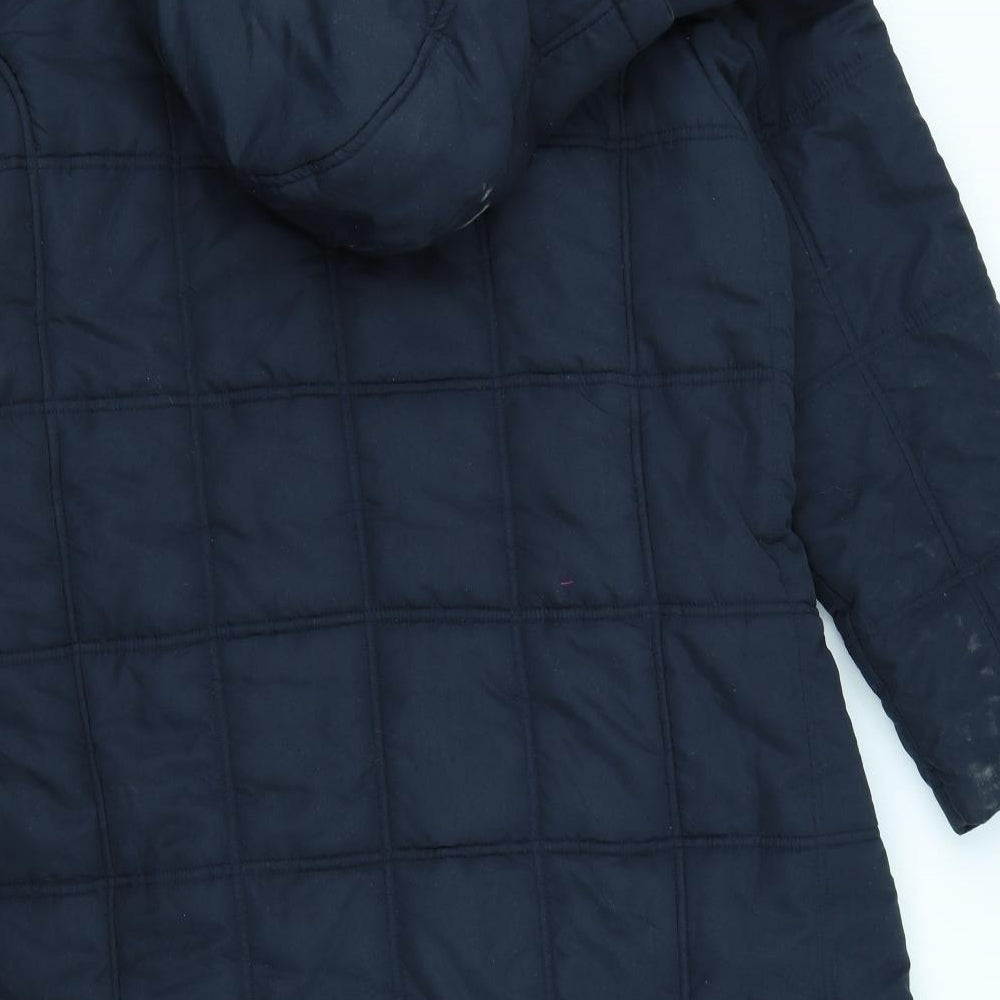 Cotton Traders Womens Blue   Rain Coat Coat Size 22