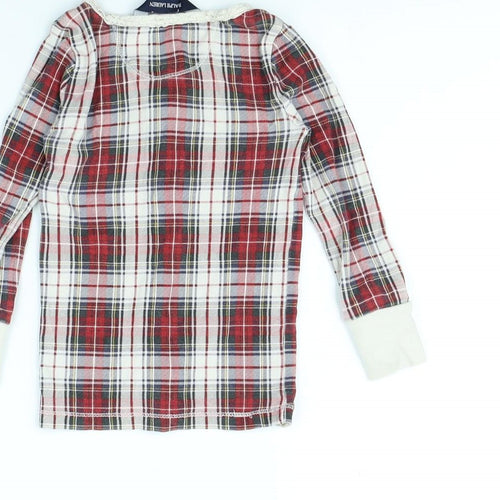 Ralph Lauren Girls Red Check  Basic Blouse Size 4 Years
