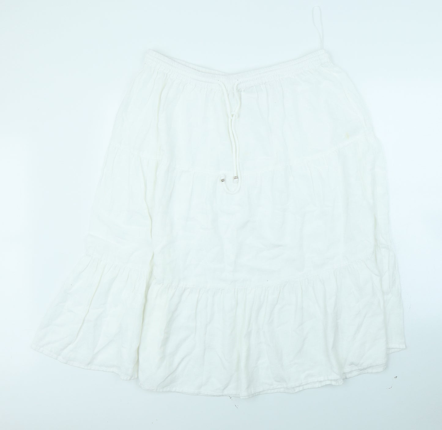 Anthology Womens White   Flare Skirt Size 34 in
