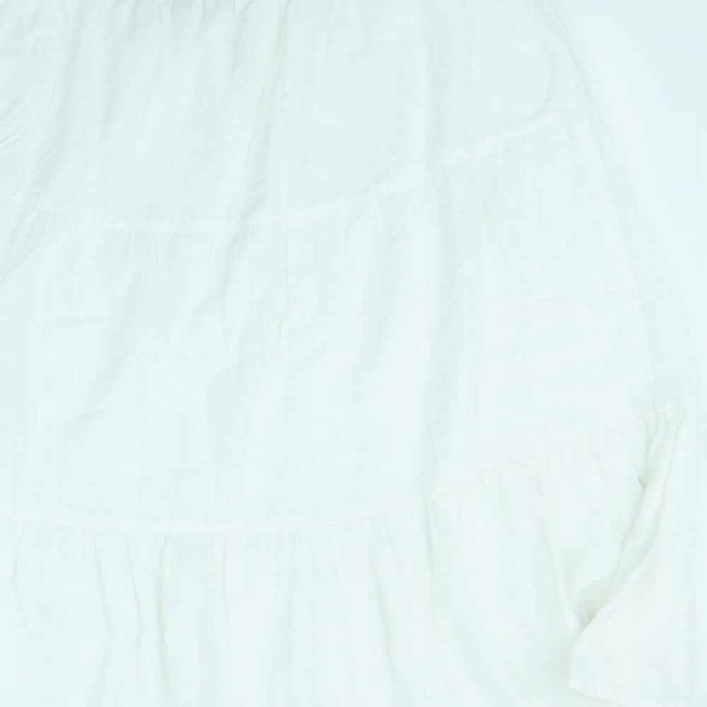 Anthology Womens White   Flare Skirt Size 34 in