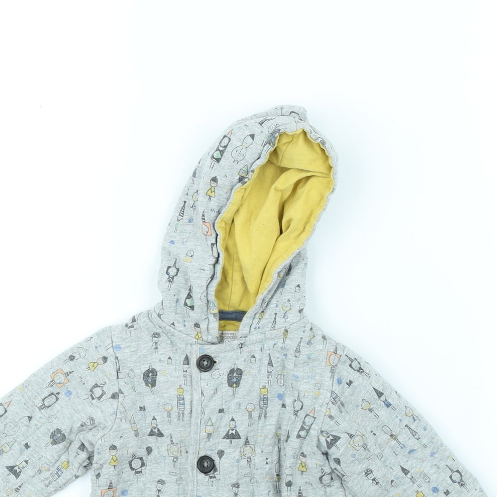 mamas & papas Boys Grey Spotted  Jacket  Size 12 Months