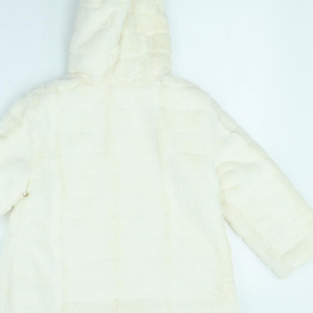 George Girls Ivory   Jacket Coat Size 4 Years  - Disney