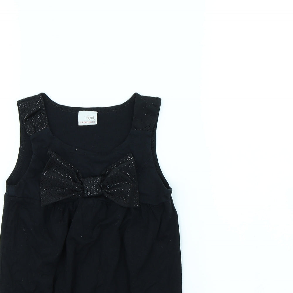 NEXT Girls Black   Basic Tank Size 7 Years