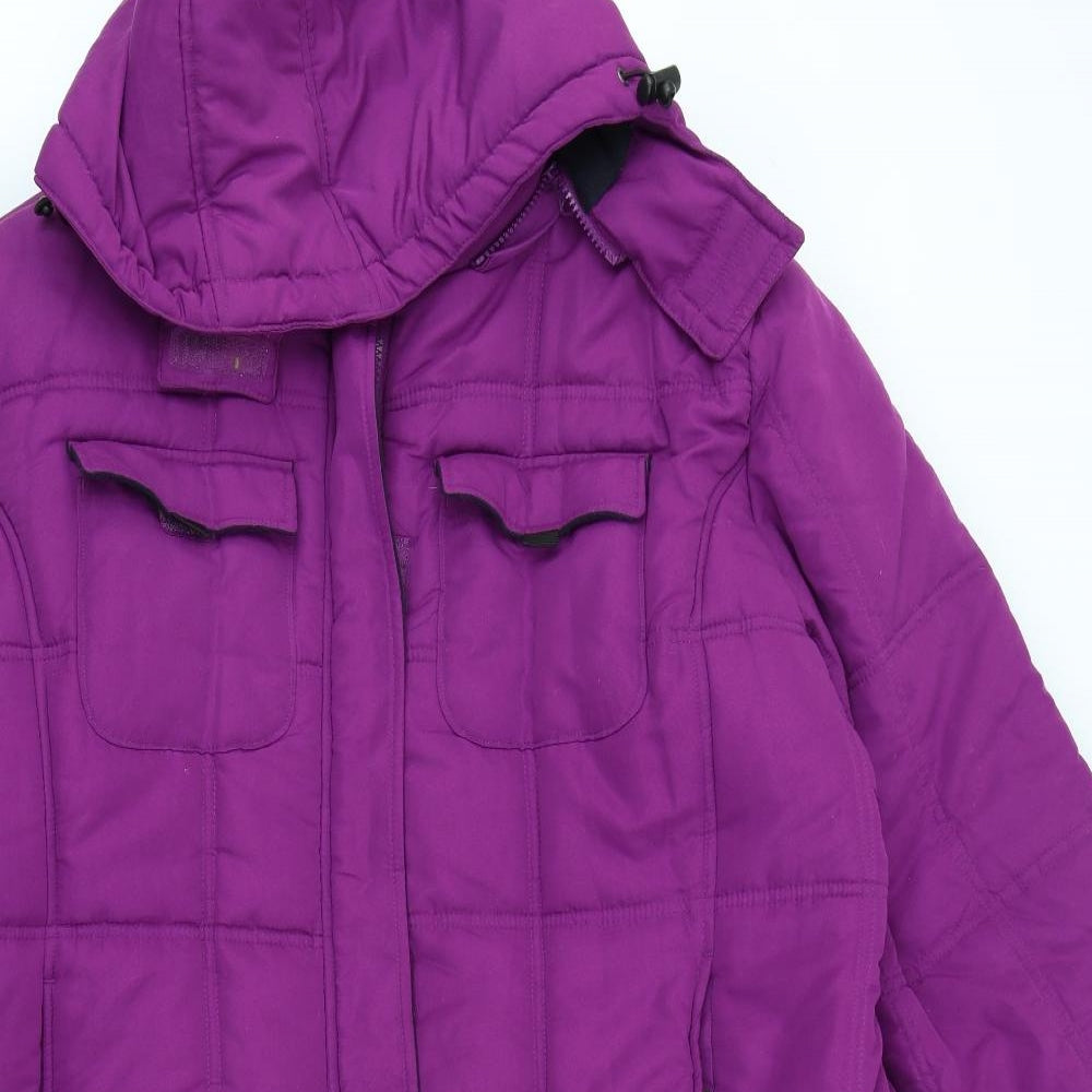 Cotton Traders Womens Purple   Rain Coat Coat Size 24