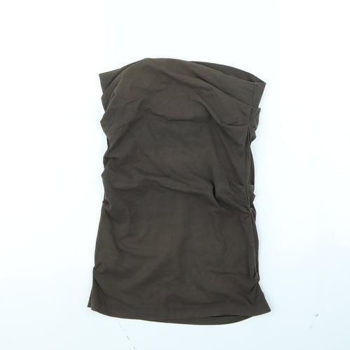 United Colors of Benetton Womens Brown   Peasant Skirt Size 26