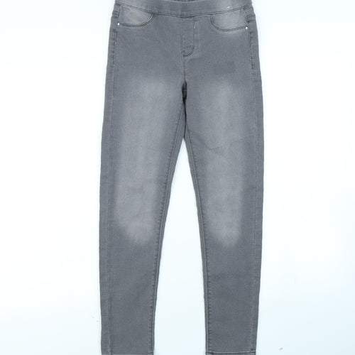 Miss Evie Girls Grey   Skinny Jeans Size 10 Years