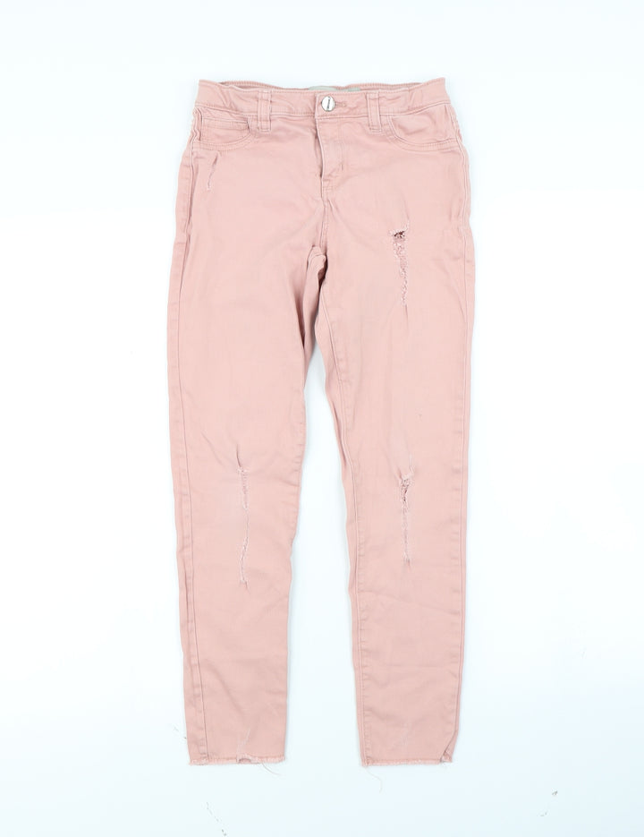 Denim & Co. Girls Pink   Skinny Jeans Size 10 Years