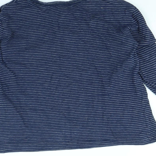 H&M Girls Blue Striped  Basic T-Shirt Size 4 Years