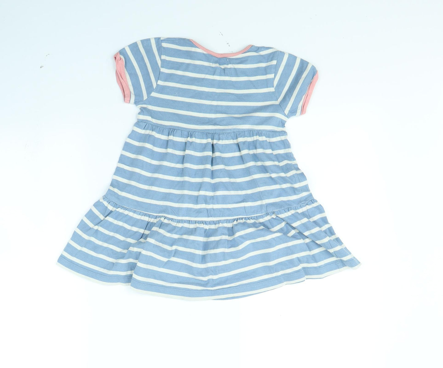 Ladybird Girls Black Striped  Fit & Flare  Size 6 Years