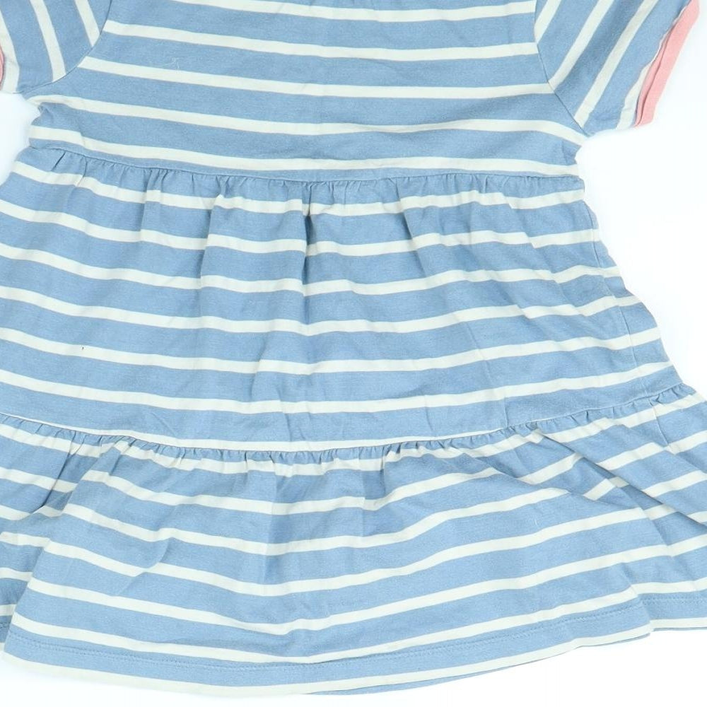 Ladybird Girls Black Striped  Fit & Flare  Size 6 Years