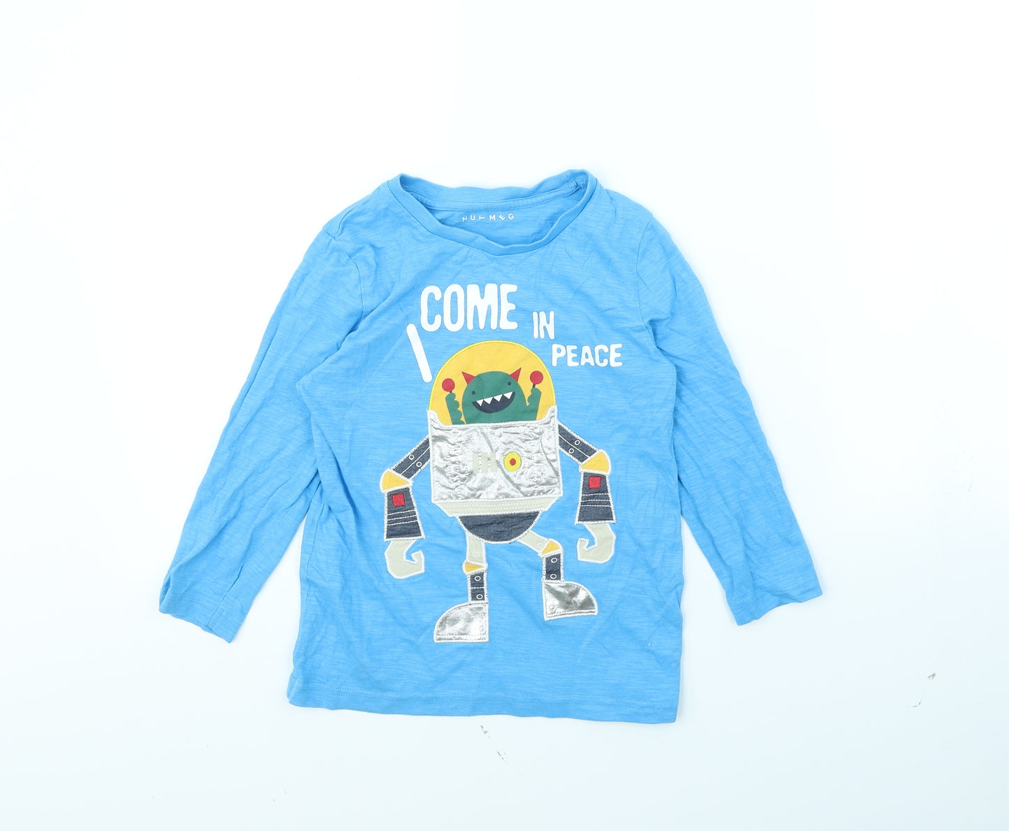 Nutmeg Boys Blue   Basic T-Shirt Size 5 Years