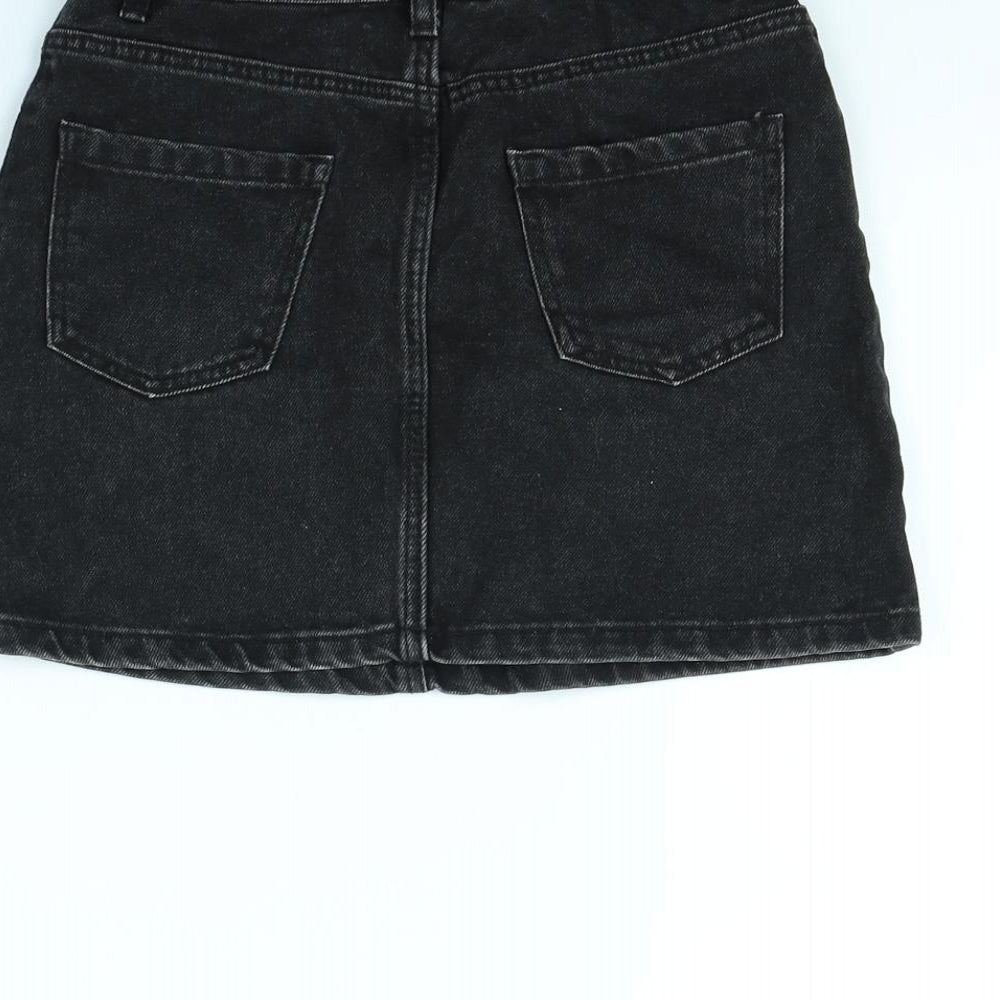 Denim & Co. Girls Black   Mini Skirt Size 8 Years
