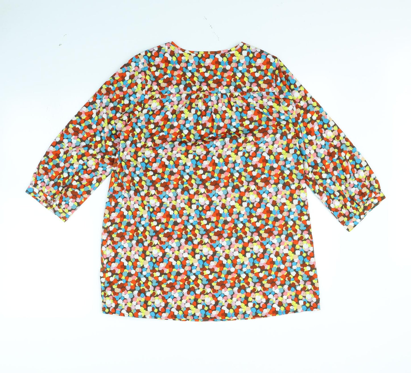 Tammy Girls Brown Polka Dot  Basic Blouse Size 13 Years