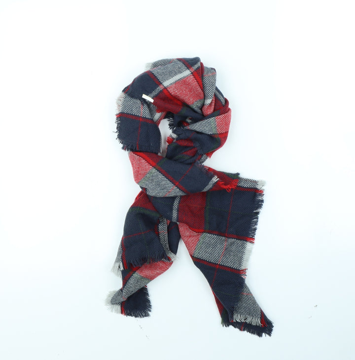 Preworn Boys Blue Check  Shawl/Wrap Scarf One Size