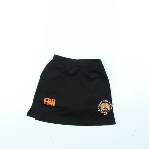 SPIRO Girls Black   Mini Skort Size 5 Years