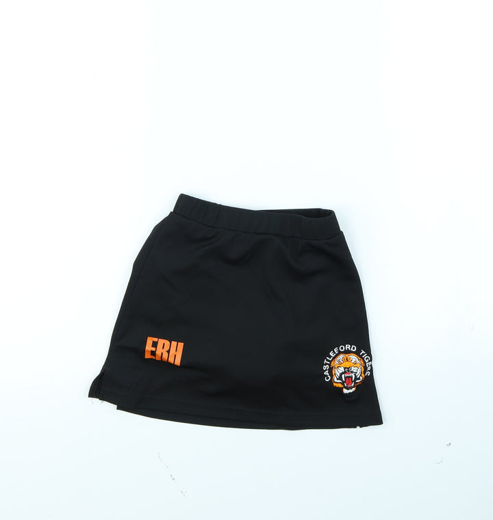 SPIRO Girls Black   Mini Skort Size 5 Years