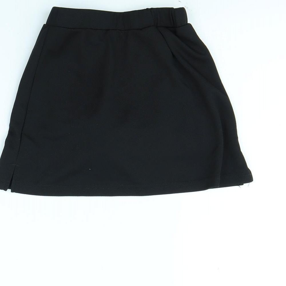 SPIRO Girls Black   Mini Skort Size 5 Years