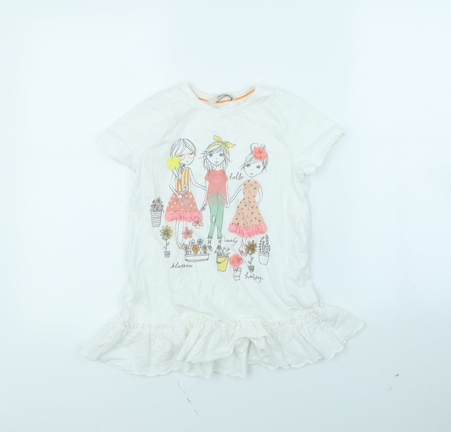 George Girls White   Fit & Flare  Size 8 Years