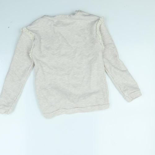 Nutmeg Girls Beige   Pullover Jumper Size 9 Years