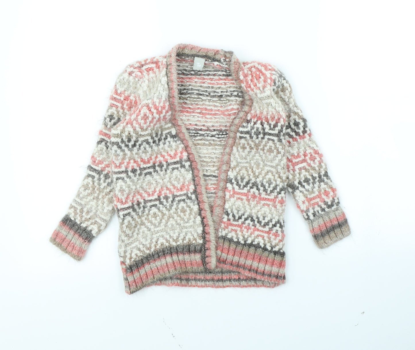 TU Girls Multicoloured Striped  Jacket  Size 7 Years