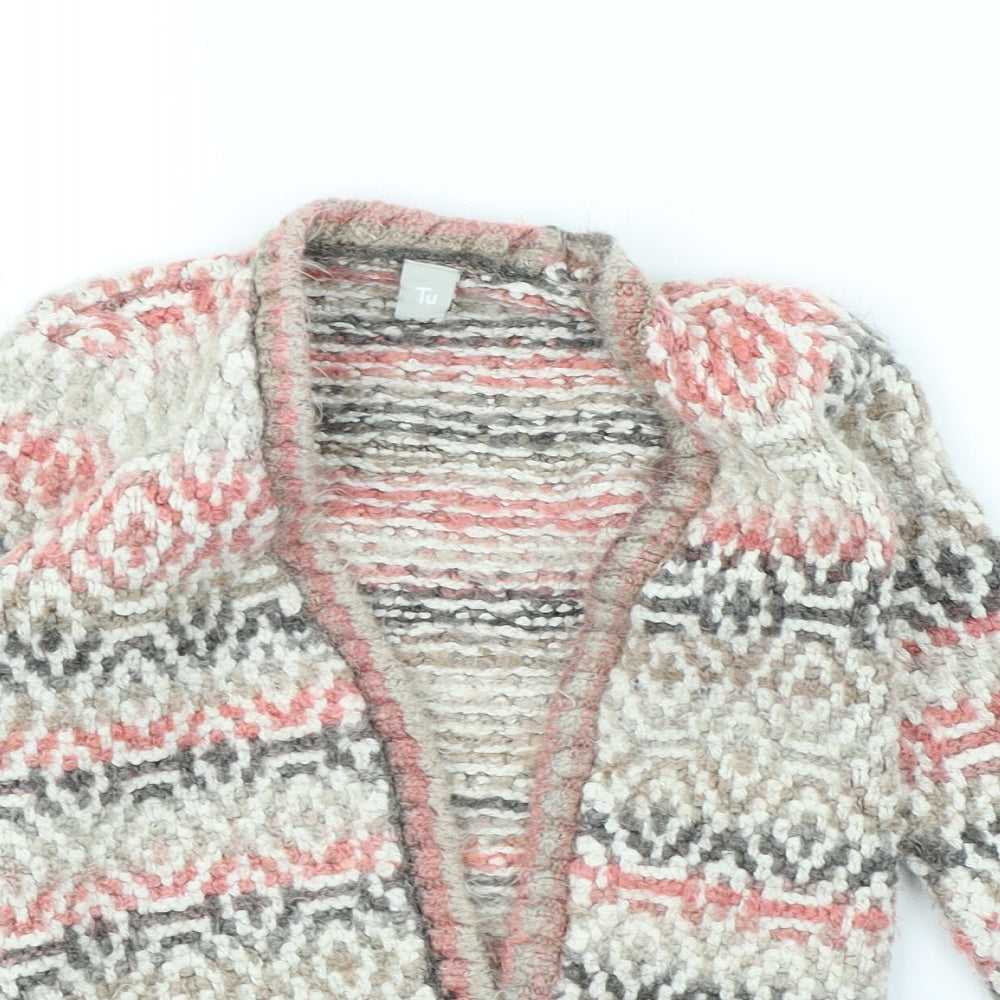 TU Girls Multicoloured Striped  Jacket  Size 7 Years