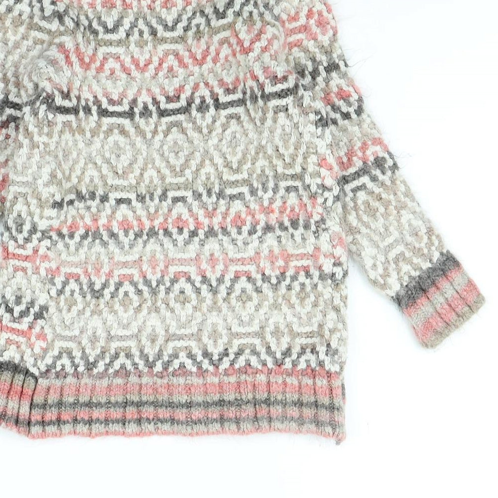 TU Girls Multicoloured Striped  Jacket  Size 7 Years