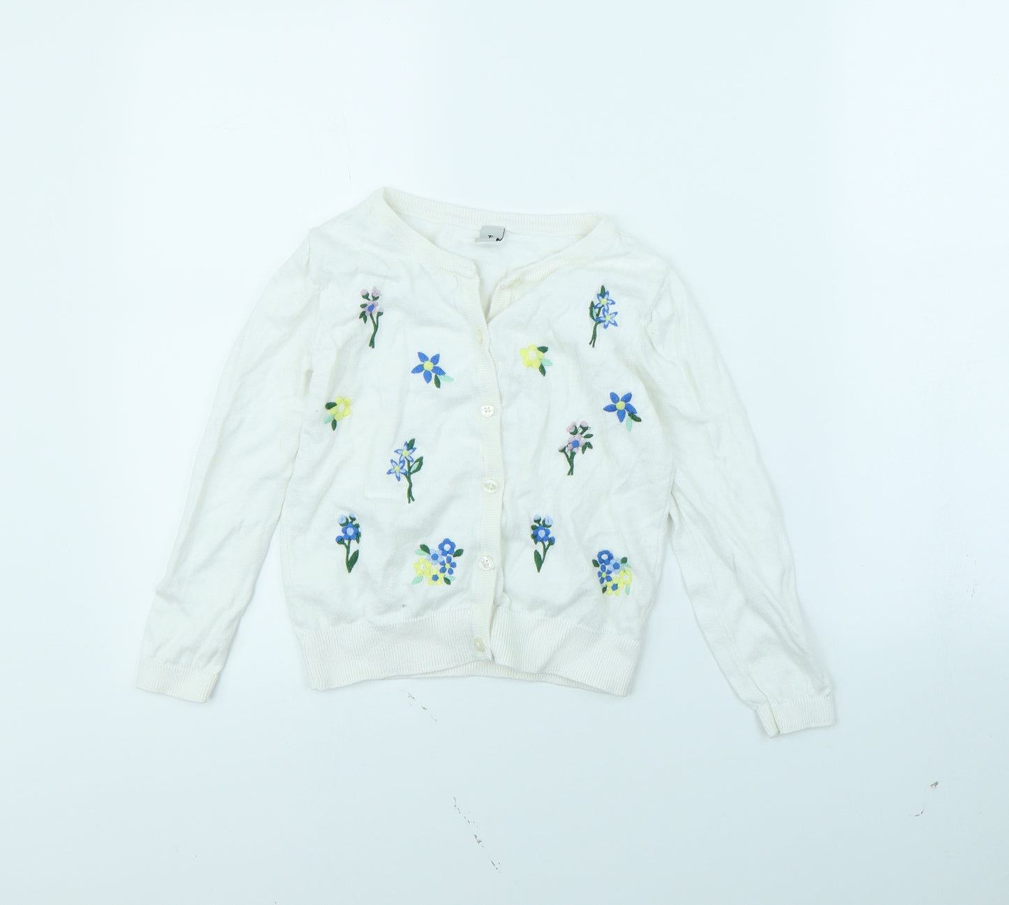 TU Girls White   Cardigan Jumper Size 8 Years