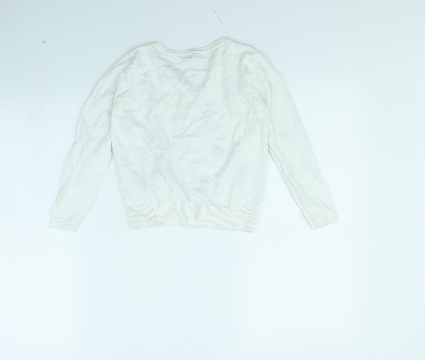 TU Girls White   Cardigan Jumper Size 8 Years