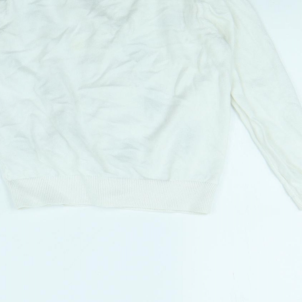 TU Girls White   Cardigan Jumper Size 8 Years