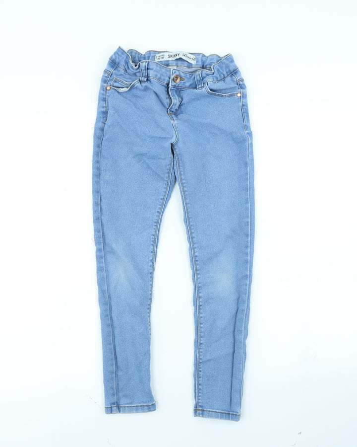 Denim & Co. Girls Blue   Straight Jeans Size 9 Years