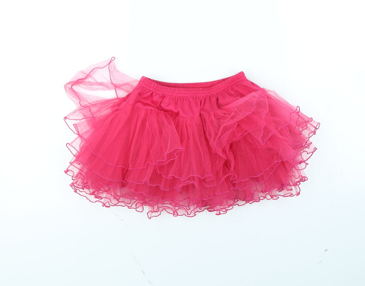 Preworn Girls Pink   Flare Skirt Size S