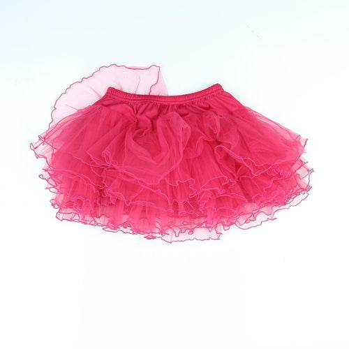 Preworn Girls Pink   Flare Skirt Size S