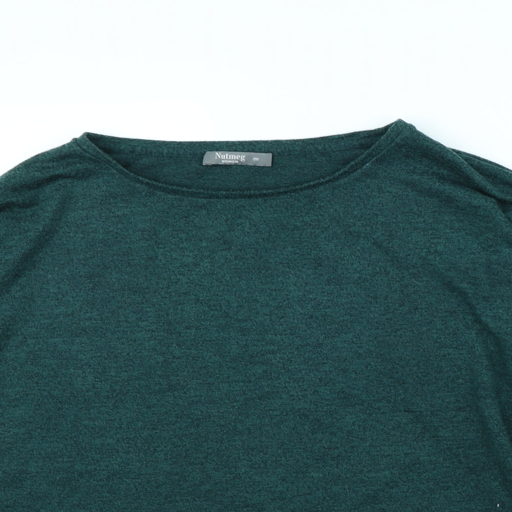Nutmeg Womens Green   Pullover Jumper Size 20