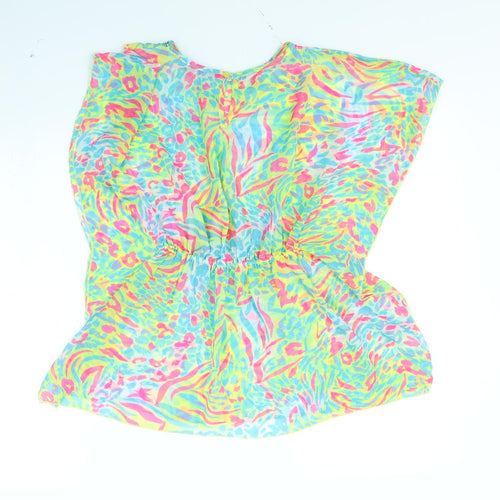 yd Girls Multicoloured Animal Print  Kimono Jacket Size 9 Years