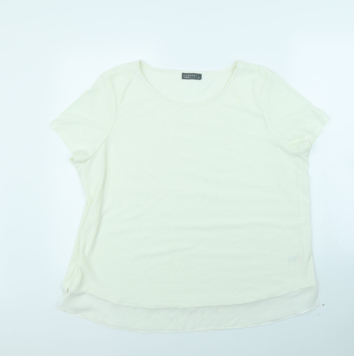 Papaya Womens Beige   Basic Blouse Size 20