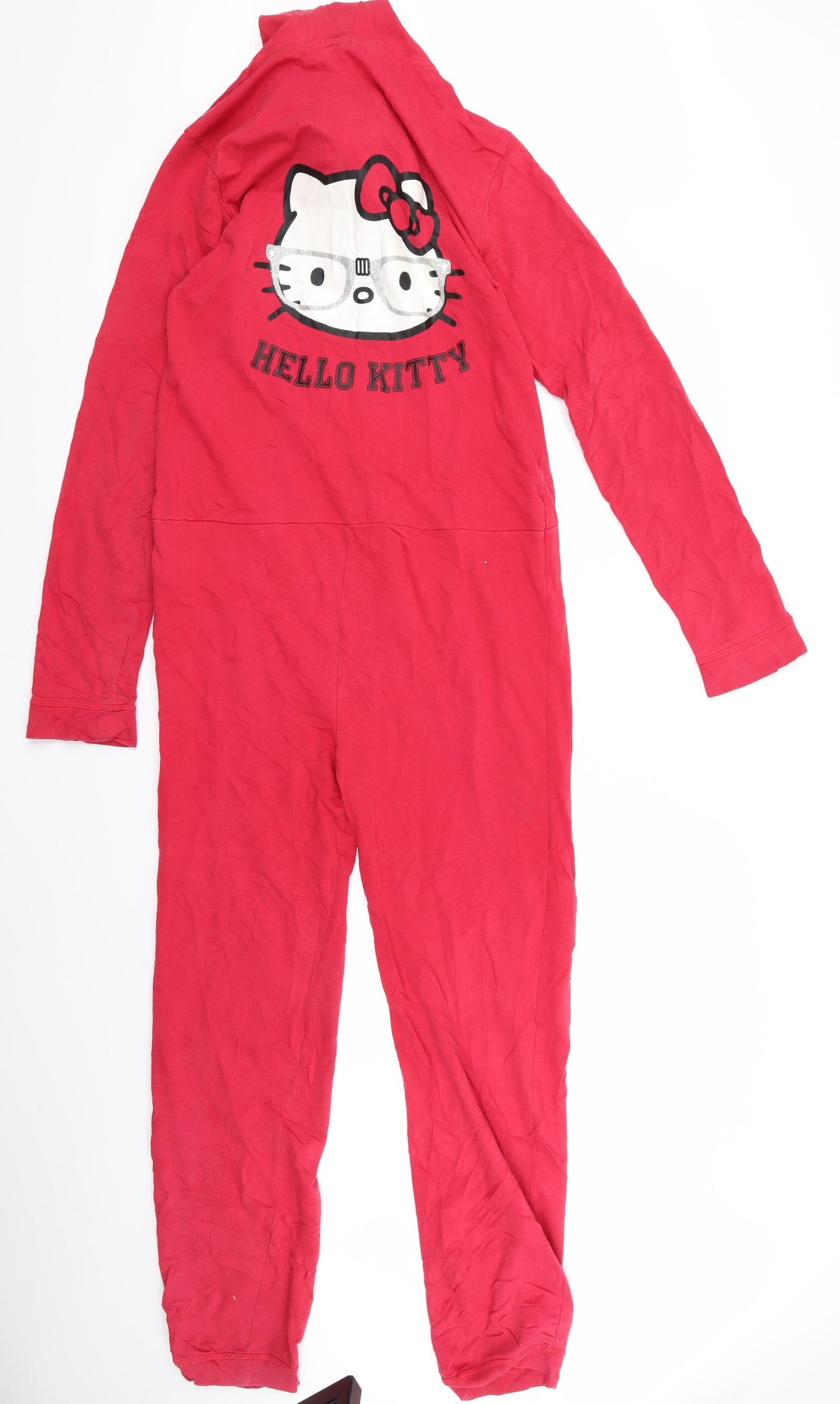 Hello Kitty Girls Red    Bodysuit Size 14 Years  - hello kitty