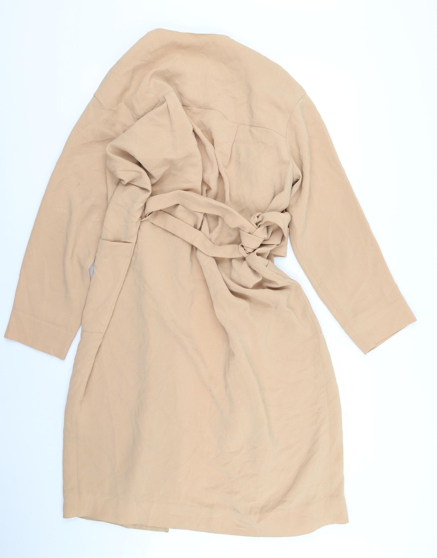 Preworn Womens Beige   Overcoat Jacket Size L